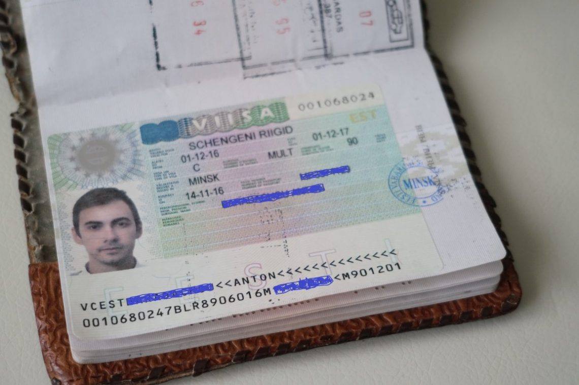 В эстонию на машине подача визу
